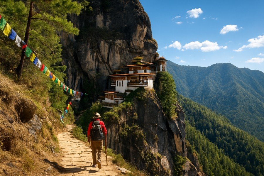 Hiker Approaching Tiger's