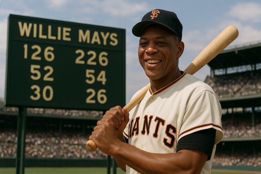 Willie Mays at the Ballpark
