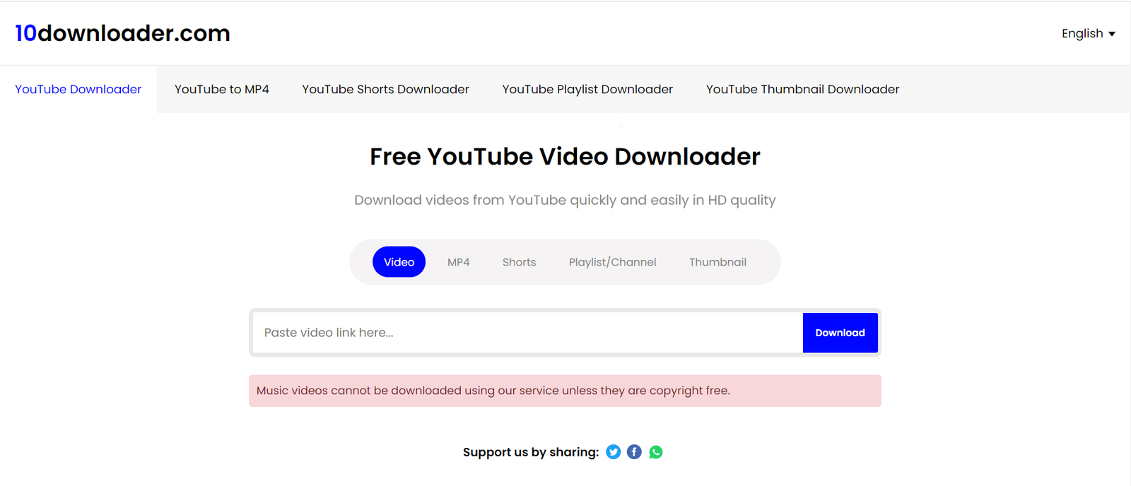 10Downloader: Youtube Video Downloader