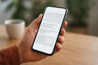 Smartphone with Coffee