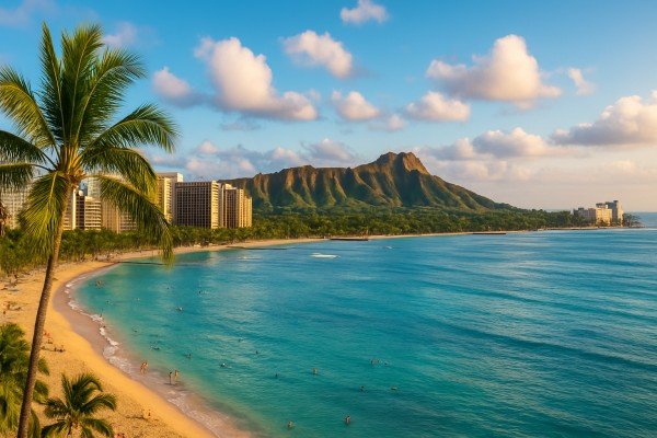 Waikiki Beach at Sunset